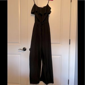 Black Michael Kors ruffled jumpsuit